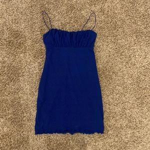 stretchy bodycon dress. works great with heels or sneakers depending on event.